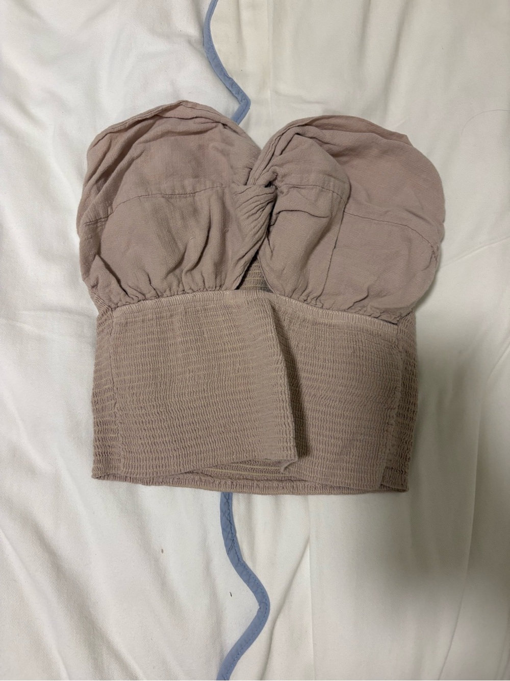 Women’s Strapless Bustier Crop Top - Taupe